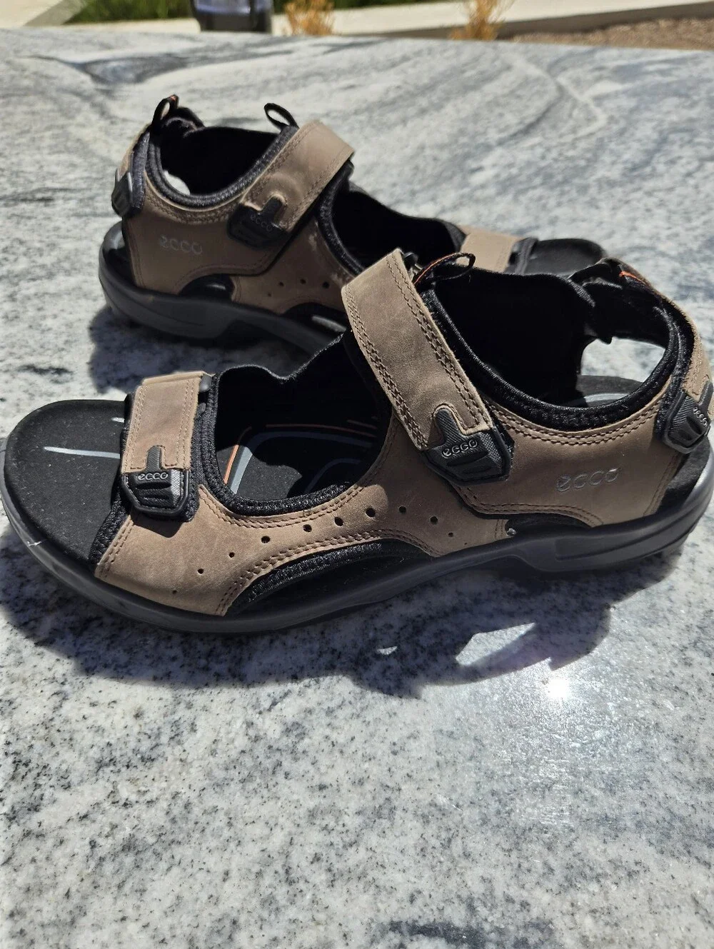 ECCO Offroad Men's Nubuck Outdoor Sandal Sz 11/11.5